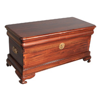 Solid Mahogany Wood Vanessa Reproduction Style Blanket Box