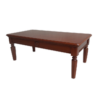 Solid Mahogany Wood Coffee Table 130 cm