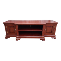 Solid Mahogany TV Cabinet With 2 Door & 2 Shelves 180cm