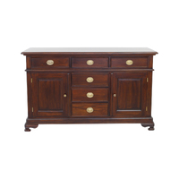 Solid Mahogany Wood 6 Drawers Buffet