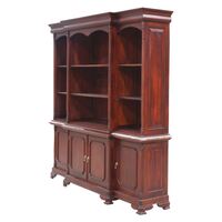 Solid Mahogany 4 Door Vanessa Bookcase / Display Cabinet