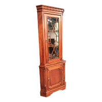 Solid Mahogany Timber Corner Cabinet