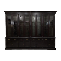 Solid Mahogany Antique Reproduction 4, 6, 8, 10 Door Bookcase / Display Cabinet