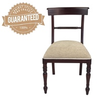 Solid Mahogany Wood Antique Reproduction Regency Rope Dining Chair