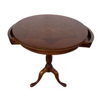Solid Mahogany Wood Round Game/Chess Table