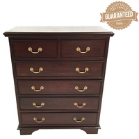 Solid Mahogany Wood Chest of Drawers 