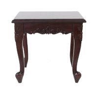 Solid Mahogany Wood Side Table 50cm