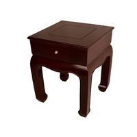 Solid Teak Wood Ming Dynasty Square Lamp Table