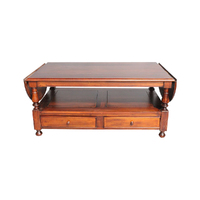 Solid Mahogany Wood Large Gate Leg Coffee Table