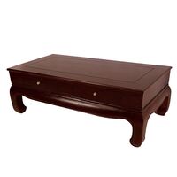 Solid Teak Wood Ming Dynasty Rectangular Coffee Table