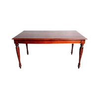 Solid Mahogany Wood Regency Rectangular Dining Table Antique Style [Size: 200cm|
