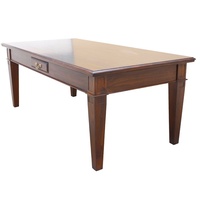 Solid Mahogany Wood Large Rectangular Dining Table