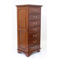 Mahogany Wood Victorian High Chest Tall Boy