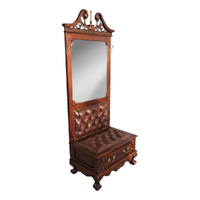 Solid Mahogany Wood Chippendale Hall Stand With Drawer Pre-Order