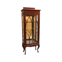 Solid Mahogany 1 Door Display Cabinet / Vitrine