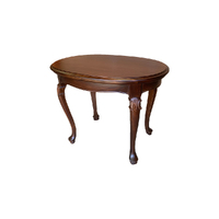 Solid Mahogany Wood Louis Oval Lamp/Side Table