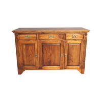Solid Mahogany Wood 3 Door Buffet 