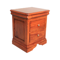 Mahogany Wood Bedside Bedside Table Monet Collection