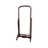 Solid Mahogany Timber Victorian Bedroom Cheval Mirror