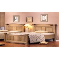 Solid Wood Queen Bed, Bedside, Dressing Table & Mirror SET