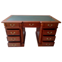 Solid Mahogany Wood Classic English Office Desk