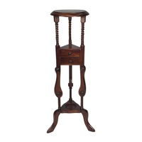 Solid Mahogany Wood Twist Plant Stand / Flower Stand