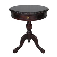 Solid Mahogany Wood Chippendale Side / Round Round Table