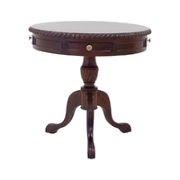Solid Mahogany Wood Chippendale Side / Round Table 75cm