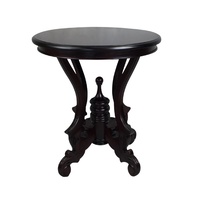 Solid Mahogany Wood Recency Round Side Tea Table