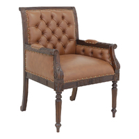 Solid Mahogany Wood Reproduction Office Chair / Classic Chair