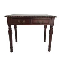 Solid Mahogany Wood Flute Leg Small Writing Desk PRE-ORDER