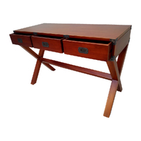 Mahogany Wood Cross Legs Console/Study Desk