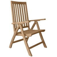 Outdoor Furniture Solid Teak Wood Adjustable Relax Chair