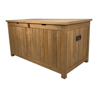 Solid Teak Wood Outdoor Garden Storage Tool Box 130cm