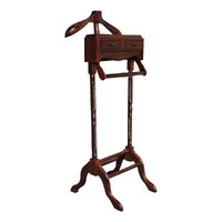Solid Mahogany Wood Coat Hanger / Gentlemen Valet