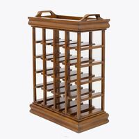 Solid Mahogany 20 Bottles Holder/Rack