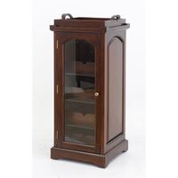 Solid Mahogany Bottles Cabinet with Tray