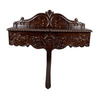 Solid Mahogany Wood Hall Table / Wall Shelf