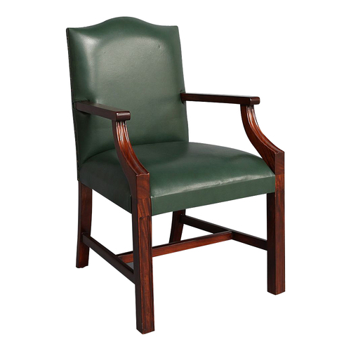 Solid Mahogany Wood Office Chair, Wooden Office Chair Design