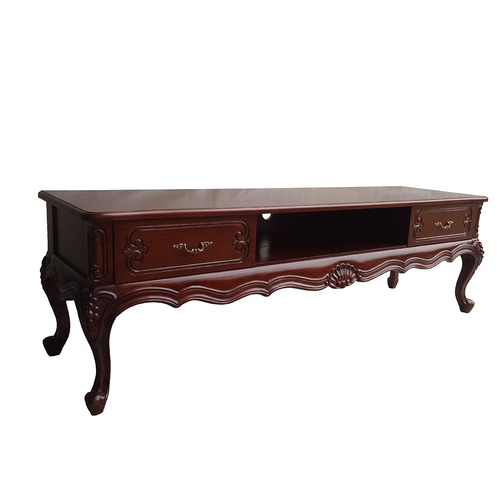 Solid Mahogany Wood Queen Ann TV Cabinet 150 cm