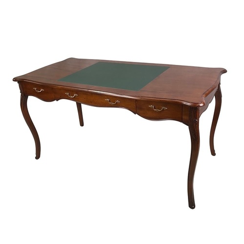 Solid Mahogany Wood French Provincial Writing /  Office Desk