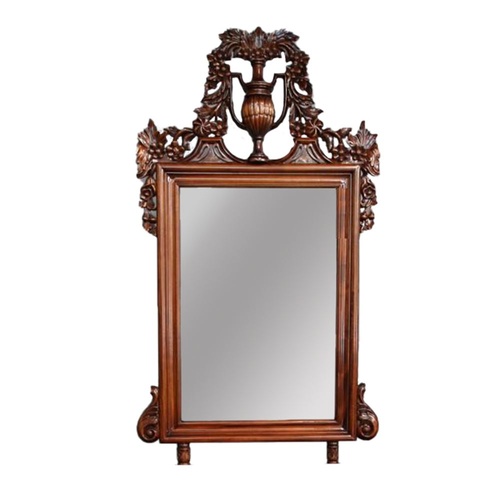 Solid Mahogany Wood Hand Crafted Ursula Wall Mirror