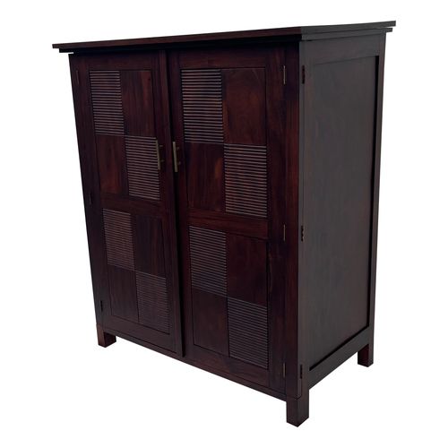Mahogany Wood Vallery Bedroom Linen Cupboard