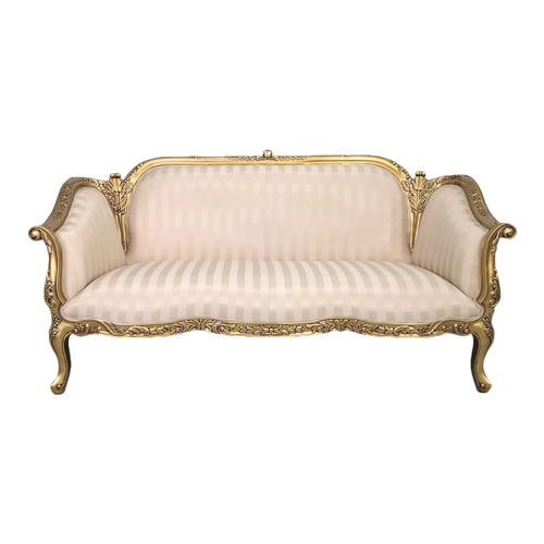 Solid Mahogany Wood 3 Seater Chester Sofa
