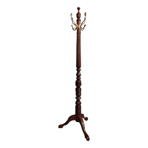 Solid Mahogany Wood Swivel Top Coat Hanger