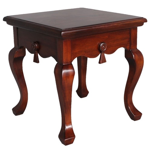 Solid Mahogany Wood Grandfather End Table Antique Reproduction Pre-Order