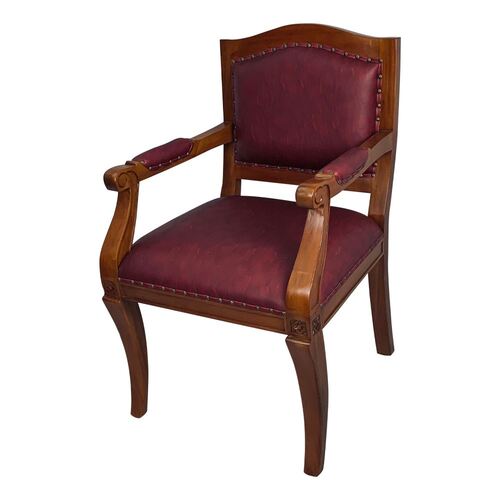 Solid Mahogany Wood Office Chair, Office Chair Wooden