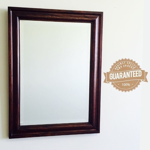 Solid Wood Bevelled Glass Mirror