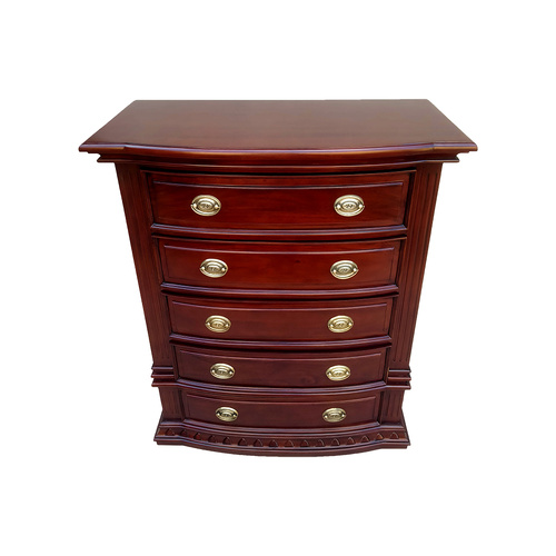 Solid Mahogany Wood Venezia 3 Drawers Bedside Table
