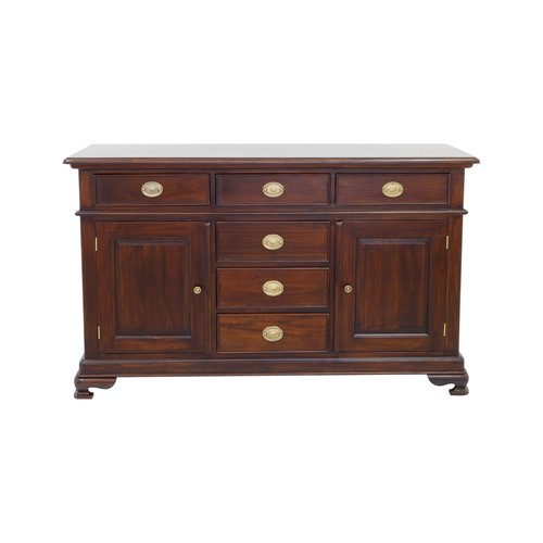 Solid Mahogany Wood 6 Drawers Buffet